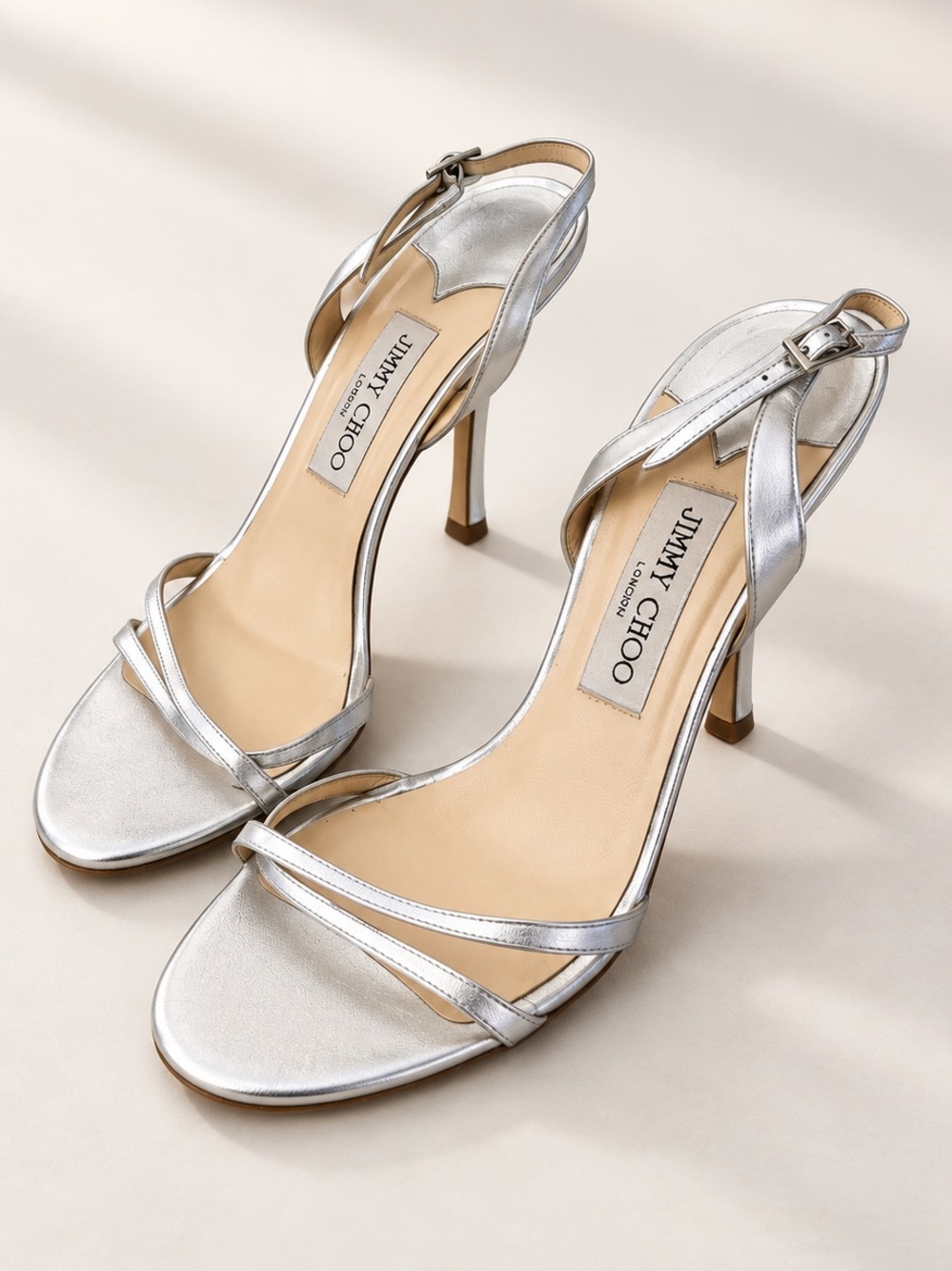 Jimmy Choo Silver heels Women’s size 39.5